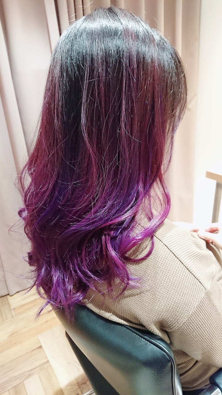 長袖　グラデーション　紫　パープル　バレエ　新品　レディース 1bn623.jpg