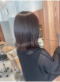 【長まなみ】外ハネボブ×光に透けるグレージュカラー