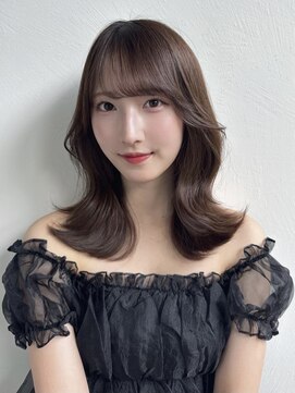 デコ(DECO) 【DECO 柏原】アッシュブラウン×鎖骨ミディアム