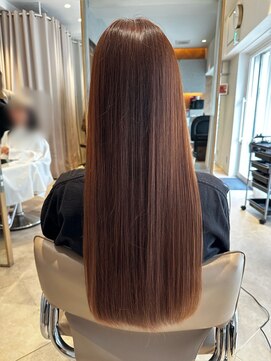 ロージーバイフーガヘアー 元住吉店(Rosy by FUGAhair) ローレイヤー／オレンジブラウン