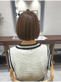 透明感グレージュ×大人ボブ
