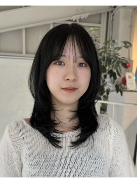 アクアオモテサンドウ(ACQUA omotesando) bミディアムハッシュカットロングレイヤーカットくびれヘア