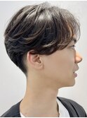 似合わせカット30代40代50センターパート刈り上げマッシュ