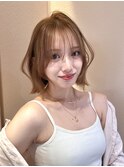 ボブディオリーブベージュ髪質改善縮毛矯正フェイスレイヤー