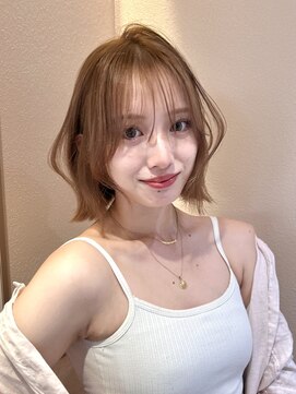 サンドイエナ 横浜店(sand yena) ボブディオリーブベージュ髪質改善縮毛矯正フェイスレイヤー