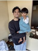 親子イメチェンカット