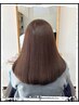 【☆綺麗なストレート&柔らかな髪色に☆】縮毛矯正+カラー+カット ¥17700