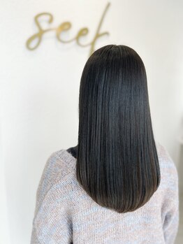 シーク(SeeK)の写真/《東和田/マンツーマン施術》ブリーチなしで再現できる人気の髪質改善カラー。グレイカラーにもオススメ♪