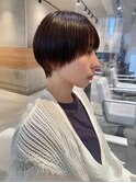 ショートカット×ひし形ショートボブ×前髪あり20代30代40代　a