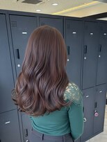 プロデュース 淵野辺店(Produce) 顔周りカットハッシュカットダークブラウンワンホンレイヤー韓国