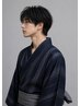 ご予約は２日前まで電話・LINE予約のみMen's浴衣着付けヘアセットプラン
