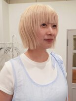 ジーレ 南堀江(jiire)&nbsp;レイヤーボブ×ホワイトブロンド
