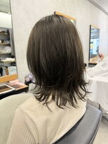 クラン 岡本(Chlan)&nbsp;ダブルカラー　オリーブグレージュ