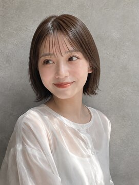 リア トーキョー(Lia TOKYO) 【工藤武士】ナチュラルボブ×ダークベージュ【門前仲町】
