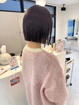 エルモ(ELMO.)&nbsp;タッセルボブ　ブリーチ　ラベンダーグレージュカラー  髪質改善