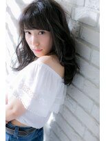 カノン(canon)&nbsp;【canon】黒髪風グレージュ☆デジタルパーマセミディ