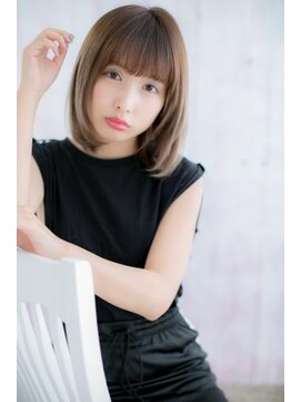 ミック ヘアアンドメイク アップ 駒込店(miq Hair&Make up) 女度UP!メッシュカラー色っぽグラデーションロブa1