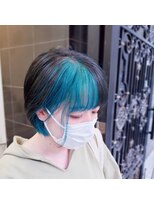 インク 渋谷(INK.)&nbsp;ボブ/フェザーバング/大人かわいい/グラデハイライト[渋谷]