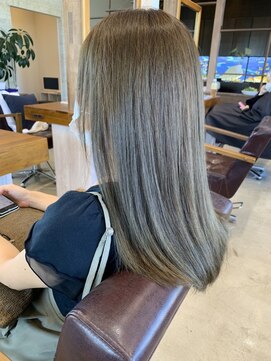 ラ メール ヘア デザイン(La mer HAIR DESIGN) アッシュグリーンカラー