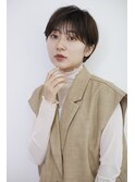 スウィングショート×ツヤ髪スタイル