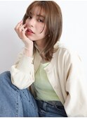 【AINM】顔周りレイヤー インナーカラー ミルクチョコレート