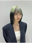 デザインカラーシャドウルーツカラー裾カラーレイヤーカット