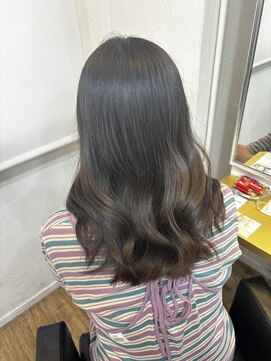 イオエ(ioe) 黒髪/ボブルフ/ネビージュ/小顔/ワンレン/髪質改善/グレージュ