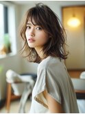 ☆ダークパープルナチュラルショートミルクブラウン髪質改善ボブ
