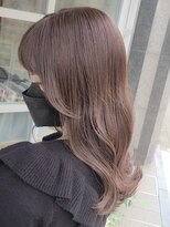 ヘアアンドビューティ ガーデン ベルモール店(HAIR AND BEAUTY GARDEN)&nbsp;ミルクティーベージュピンクベージュカラー顔周りレイヤー韓国
