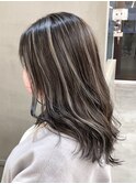 メルティカラー似合わせカットウェーブミディアムレイヤーカット