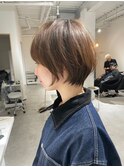 大分ショートボブ顔まわりレイヤーカット髪質改善カラー30代
