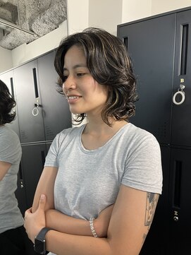 アフィナー 新宿(Afinar) ニュアンスパーマ×ハイライト