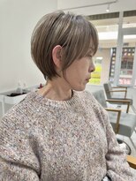ジュベ 別府店(juve.) 別府ショートボブ顔まわりレイヤーカット髪質改善カラー30代