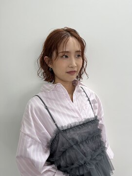 リノショアーズ ショウナン 辻堂店(RinoShores SHONAN) 切りっぱなしボブ/暖色カラー/艶カラー/パーマ風