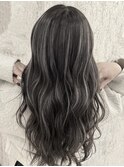 【marshu】グレージュ×海外ハイライト#白髪ぼかしカラー