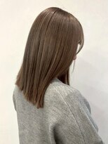 マップデザイン(map design)&nbsp;縮毛矯正 ブラウンベージュ 透明感カラー ストレート 美髪 艶髪