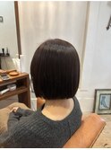 切りっぱなしボブ