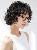原宿レイヤーボブパーマ顔周りカットスパイラルパーマ外国人風