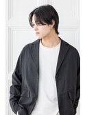【Totia本通】ナチュラルショートセンターパート/メンズカット