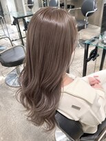 エノア 青山(ENORE)&nbsp;ミルクティーグレージュ×ケアブリーチ透明感ハイトーンカラー