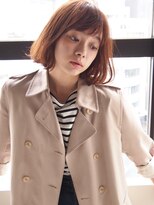 コス(kos) 肩上のスッキリボブ*スモーキーオレンジ暖色系