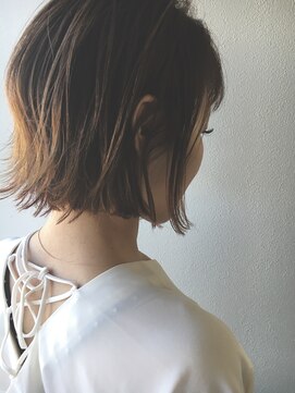 ファーストエンド 三ツ屋店(1st END.) 切りっぱなしボブ ミニボブ アースカラー ラフ