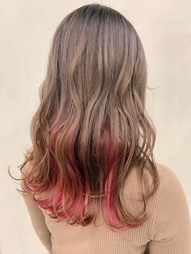 エイト ヘアサロン 渋谷本店(EIGHT) イルミナベージュ×チェリーピンク rs38