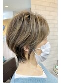大人美人ショート×ハイライト