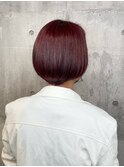 ブリーチなしレッド