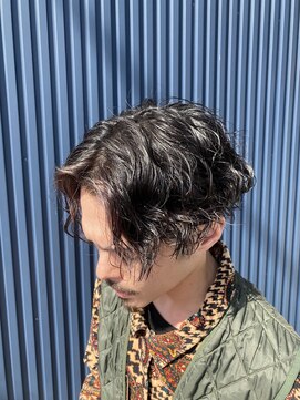 ブレイブ ヘアデザイン(BRaeVE hair design) メンズ濡れ感パーマスタイル