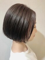 インク 茅ヶ崎南口店(inc) 丸みショートヘアピンクベージュカラーミルクティーベージュ