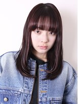 ヨファ ヘアー 芦屋店(YOFA hair) 似合わせカット大人かわいい美髪ストレートピンクブラウン0301