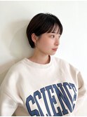 黒髪ショート/マッシュショート/耳掛けショート/下村直也