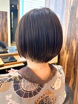 ヘアリゾート粋 トゥジュ 池袋東口店(tujuh)&nbsp;襟足スッキリ/ナチュラル丸みショート/ダークブラウン